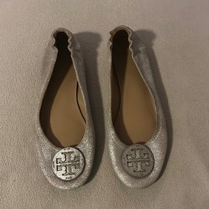Tory Burch Suede Minnie Traveler Ballet flats. Size 7.
